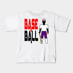 Base Ball Couple Kids T-Shirt